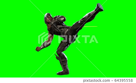 futuristic Ninja in 3d render futuristic Ninja in 3d render 64395558
