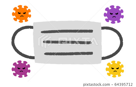 Disposable mask virus 64395712