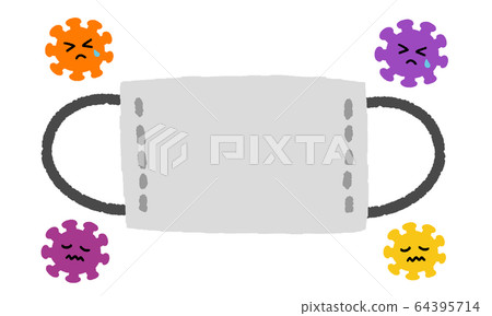 Gauze mask cloth mask virus 64395714