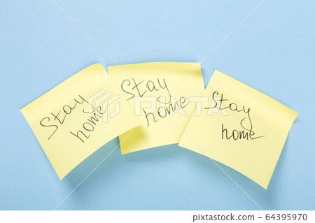 Concept of self-isolation and quarantine. Stay at Concept of self-isolation and quarantine. Stay at 64395970