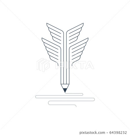 Writing skills development, painting class icon 64398232