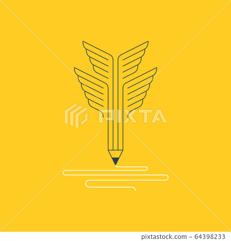 Writing skills development, painting class icon 64398233