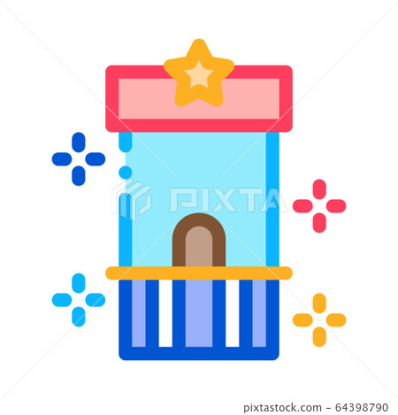attraction control point icon vector outline illustration attraction control point icon vector outline illustration 64398790