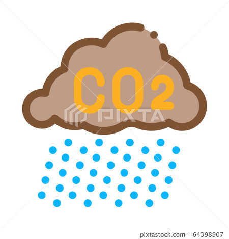 acid rain icon vector outline illustration acid rain icon vector outline illustration 64398907