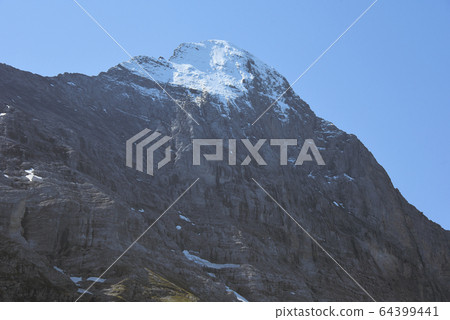 Enlarged picture of the Eiger mountain Enlarged picture of the Eiger mountain 64399441