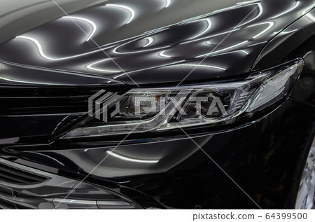 Black car with glass coating 64399500