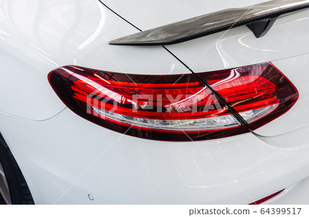 White luxury car tail lights White luxury car tail lights 64399517