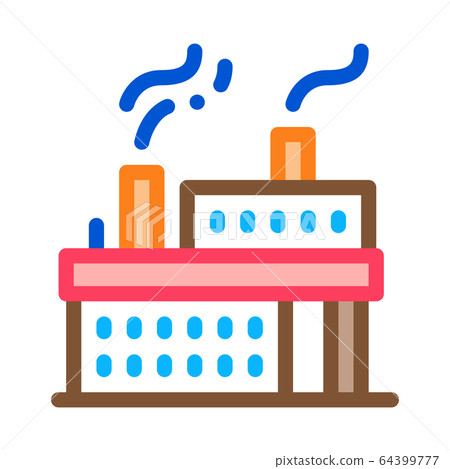 working power station icon vector outline illustration working power station icon vector outline illustration 64399777