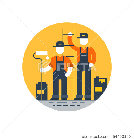 House painting workers, construction people 64400300