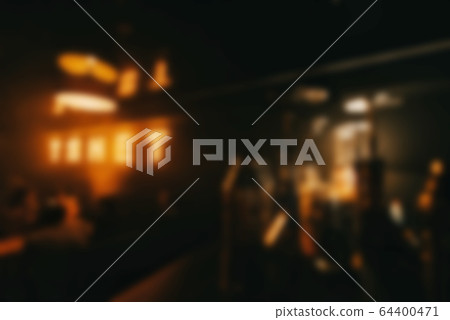 interior of the restaurant bar is out of focus with a blur 64400471