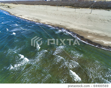 Sandy beach (aerial view) Sandy beach (aerial view) 64400569