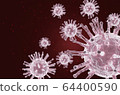 3D render image of the corona virus cells 64400590