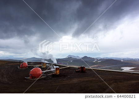 Geothermal power plant in Iceland Geothermal power plant in Iceland 64400821