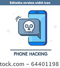 A hackers hacked the phone and stole the data. 64401198