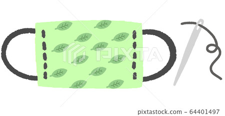 Gauze mask, cloth mask, handmade 64401497