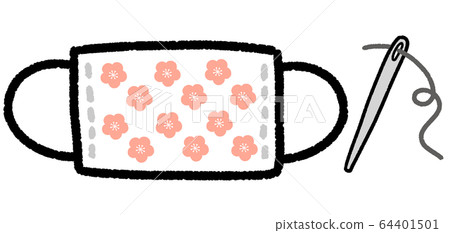 Gauze mask, cloth mask, handmade 64401501