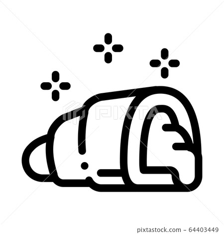 stuffed croissant icon vector outline illustration stuffed croissant icon vector outline illustration 64403449