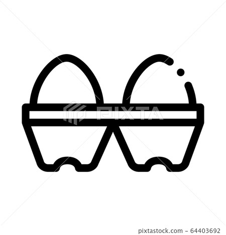 chicken eggs icon vector outline illustration 64403692