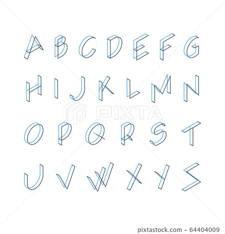 Font letters, minimalistic line logo Font letters, minimalistic line logo 64404009