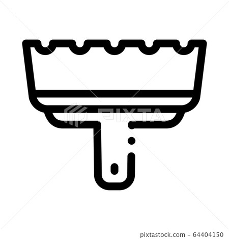 tile spatula icon vector outline illustration tile spatula icon vector outline illustration 64404150