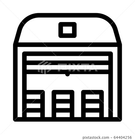 storage garage icon vector outline illustration 64404256