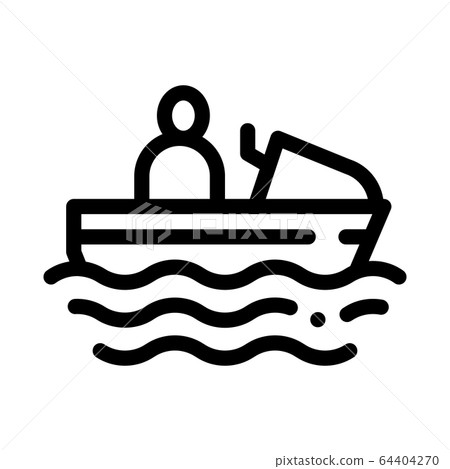 boating icon vector outline illustration boating icon vector outline illustration 64404270