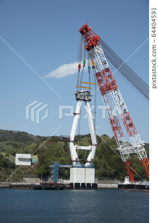 Pier construction at Kesennuma 64404591