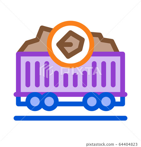 coal trolley icon vector outline illustration coal trolley icon vector outline illustration 64404823