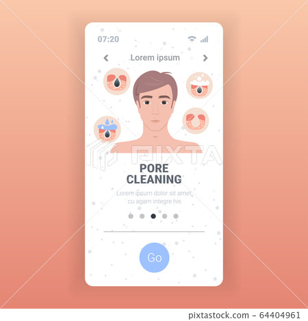 man cleaning pore facial cleansing procedure on clogged face skin care treatment steps man cleaning pore facial cleansing procedure on clogged face skin care treatment steps 64404961