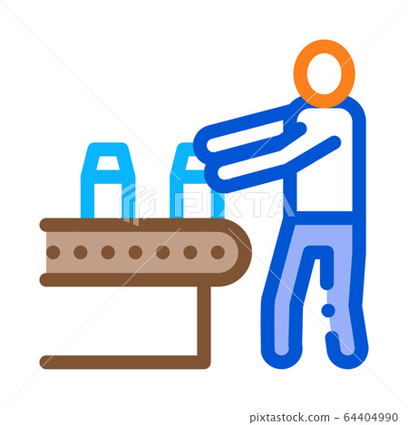 farm milk convector worker icon vector outline illustration farm milk convector worker icon vector outline illustration 64404990