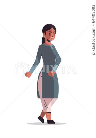 beautiful indian woman posing to camera smiling... - Stock Illustration  [64405092] - PIXTA