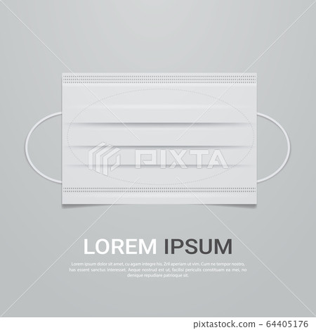 medical respiratory face mask prevention coronavirus spreading and pandemic covid-19 64405176