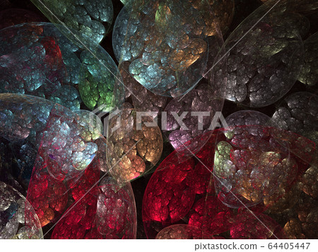 Abstract fractal art background illustration space 64405447