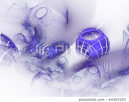 Computer-generated 3D fractal. Close-up texture 64405505