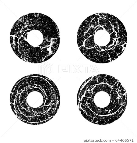 Grunge stamps collection, circles. Black banners, frames, insignias , logos, labels badges set handmade shapes Vector Grunge stamps collection, circles. Black banners, frames, insignias , logos, labels badges set handmade shapes Vector 64406571