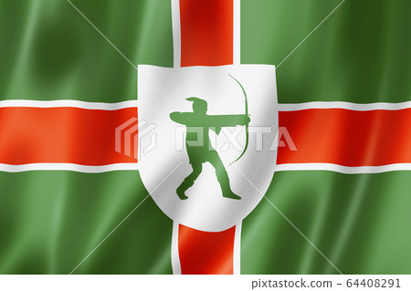Nottinghamshire County flag, UK 64408291