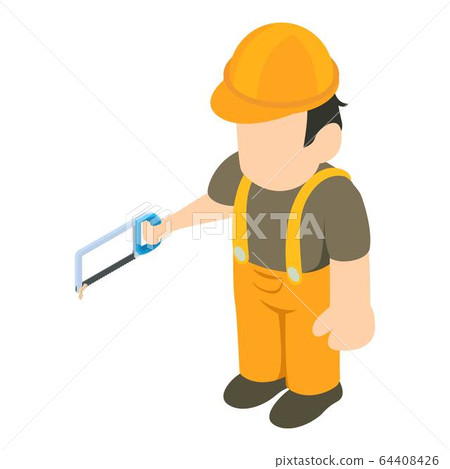 Foreman icon, isometric style 64408426
