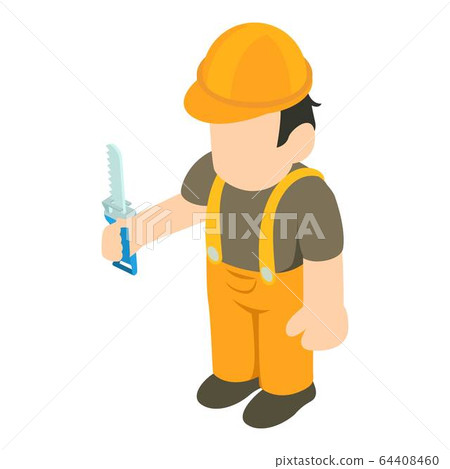 Carpenter icon, isometric style Carpenter icon, isometric style 64408460