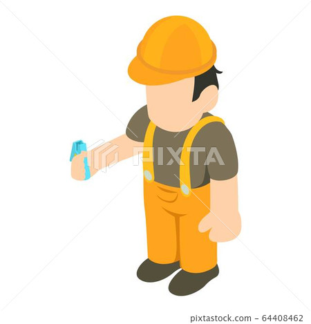 Furniture assembler icon, isometric style Furniture assembler icon, isometric style 64408462