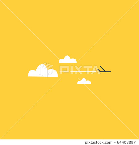 Travel by plane, airline transport 64408897