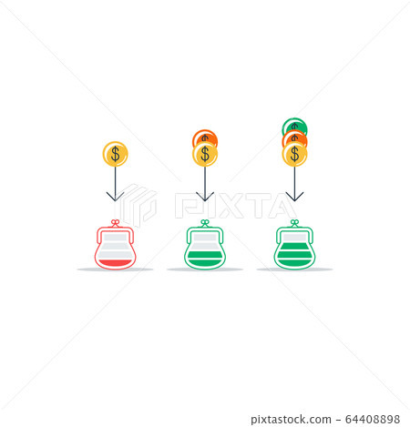 Money savings and financial income Money savings and financial income 64408898