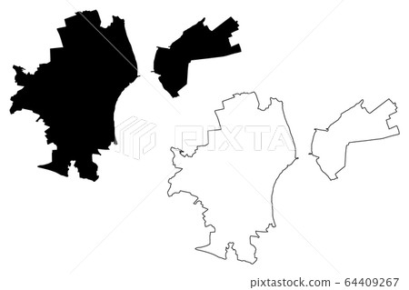 Ulyanovsk City (Russian Federation, Russia) map Ulyanovsk City (Russian Federation, Russia) map 64409267