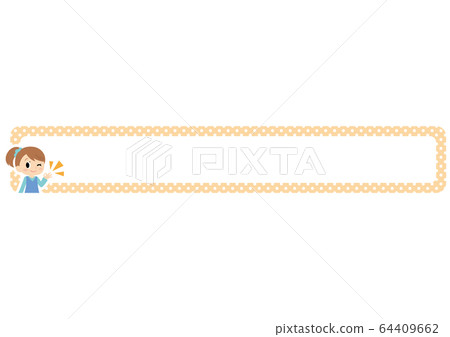 Women's facial expression Horizontal frame OK 64409662