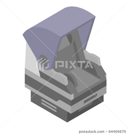 Baby car seat icon, isometric style Baby car seat icon, isometric style 64409870