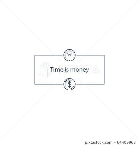 Time is money illustration 64409968