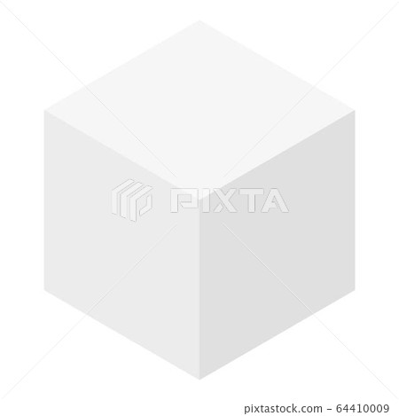 Gray cube icon, isometric style - Stock Illustration [64410009] - PIXTA