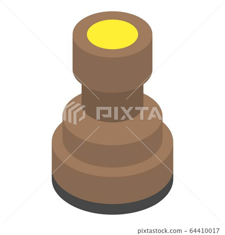 Stamper icon, isometric style 64410017