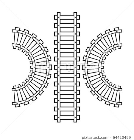 Train railroad vector image template Train railroad vector image template 64410499