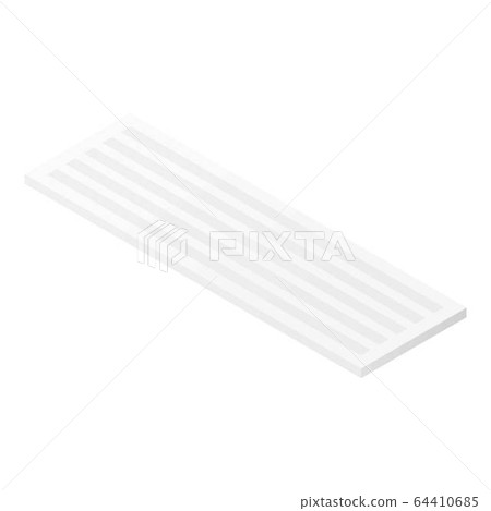 Computer keyboard icon, isometric style 64410685