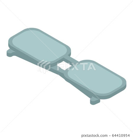 Eyeglasses icon, isometric style Eyeglasses icon, isometric style 64410954